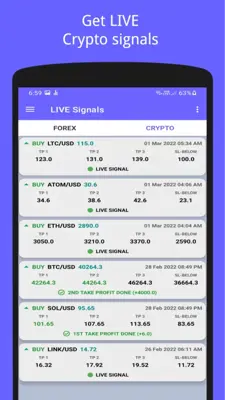 Forex Trend Signals android App screenshot 1